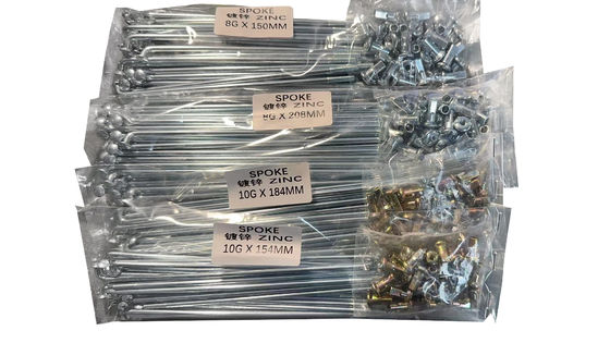 Les rayons et les mamelons de moto Zinc convient à la plupart des modèles de moto